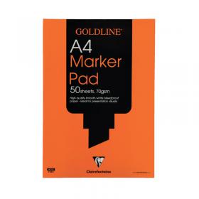 Clairefontaine Goldline A4 50 Sheet 70gsm Acid-Free Bleedproof Paper Marker Pad GPB1A4 CHGPB1A4