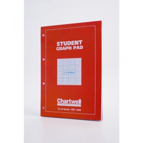 Chartwell 2/10/20mm Graph Pad A4 50 Leaf J34B CHJ34B