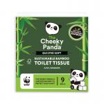 Cheeky Panda Sustainable Bamboo Quilted Toilet Tissue 4-Ply 155 Sheets Per Roll x9 (Pack of 5) QUILT CHK63136