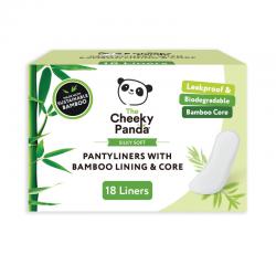 Cheeky Panda Pantyliners with Bamboo Lining + Core 18 Liners x6 CHK63151