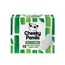 Cheeky Panda Pads with Wings Light Bamboo Lining and Core 15 Pads per Pack (Pack of 6) SPADS240mm CHK63152