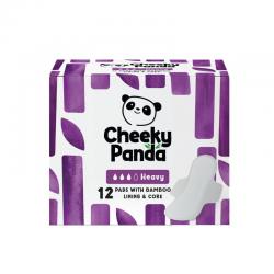 Cheeky Panda Pads with Wings Heavy Bamboo Lining and Core 12 Pads per Pack (Pack of 6) SPADS290mm CHK63153