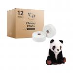 Cheeky Panda 2-Ply Mini Jumbo Roll 150m (Pack of 12) + FOC Panda CHK810004