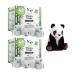 In the photo, we see The Cheeky Panda Toilet Paper and Tissues. The package contains 48 packs with 200 sheets each. The tissues are 3-ply and feature a playful panda design.