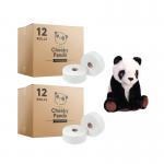 Cheeky Panda 2-Ply Mini Jumbo Roll 150m Pack of 12 Buy 2 Get FOC Panda CHK810014