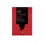 Clairefontaine Goldline Layout Pad 80 Sheets 50gsm A3 GPL1A3 CHL1A3