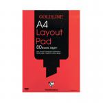 Clairefontaine Goldline Layout Pad 80 Sheets 50gsm A4 White GPL1A4 CHL1A4
