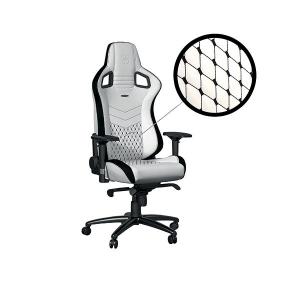 Image of noblechairs EPIC Gaming Chair Faux Leather WhiteBlack GC-00F-NC