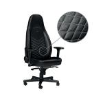 noblechairs ICON Gaming Chair PU Leather Black/Platinum White GC-00K-NC CK50106