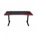 Nitro Concepts D16M Gaming Desk Height Adjustable 1600x800x725-825mm Carbon Red GC-053-NR CK50296