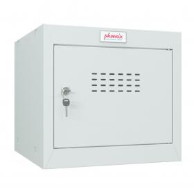 Phoenix CL Series CL0344GGK Size 1 Cube Locker in Light Grey with Key Lock CL0344GGK