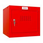 Phoenix CL Series CL0344RRK Size 1 Cube Locker in Red with Key Lock CL0344RRK