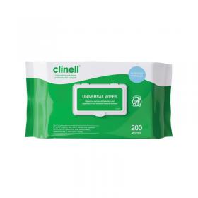 Clinell Universal Sanitising Wipes (Pack of 200) CW200 CL44810