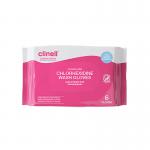 Clinell Chlorhexidine Wash Gloves Fragrance Free (Pack of 6) CHGWGL6FF CL54372