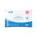 Clinell Contiplan 3-in-1 Continence Care Cloths (Pack of 8) CON8 CL54428