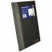 The photograph features a Collins Ideal Book A4 Single Cash notebook with a blue cover. The book contains 192 pages and has the Collins logo printed on the front. The pages are ruled and numbered for easy organization. The notebook is displayed open, showcasing the lined pages and the double-sided cash columns for detailed accounting and analysis. The high-quality paper and sturdy binding add durability to the notebook.