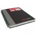 The Collins Wirebound Ideal A5 Cashbook features a sturdy wire binding and vibrant black cover. Inside, 192 pages with a wiro feint ruling offer ample space for recording financial transactions.