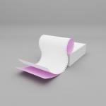 Collins Plain Listing Paper (A4) 2 Ply White/Purple