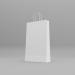 Collins Plain White Carrier Bags (PEFC) 125 Pcs, 21.5cm x 9cm x 36.5cm