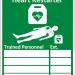 Click Medical AED Trained Personnel Sign CLM02039