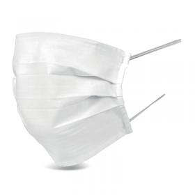 Beeswift B-Click Medical Cotton Face Mask Reusable White CM1750 CLM35978