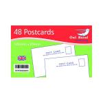 Plain Postcard Book x 48 White (Pack of 10) OBS484 CM00609