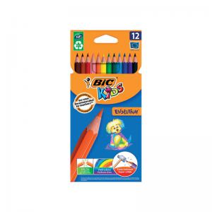 Bic Kids Evolution Ecolutions Colouring Pencils Assorted Pack of 12