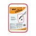 The Bic Kids Lapboards Bic Velleda Dry Wipe Board is a bright red, compact board measuring 300x440mm. It features the Bic logo at the top and is perfect for writing and drawing with dry erase markers. The surface is smooth and easy to wipe clean.