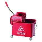 Mobile Mop Bucket and Wringer 20 Litre Red 101248RD CNT00054