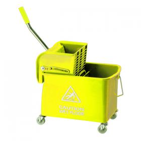 Mobile Mop Bucket and Wringer 20 Litre Yellow 101248YL CNT00055