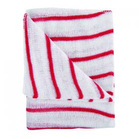 Hygiene Dishcloths 406x304mm Red/White (Pack of 10) 100755RD CNT00135