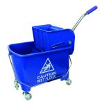 Mobile Mop Bucket and Wringer 20 Litre Blue 101248BU CNT00416