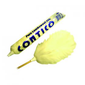 White 48 Inch Flick Duster (Traditional lambswool construction) 101009 CNT00678