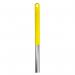 In the photo, you can see a Contico colour-coded cleaning hygiene socket mop handle made of anodised aluminium in a vibrant yellow hue. The handle has a sleek, professional look and is labelled with the brand name and product information. It appears sturdy and well-crafted for efficient cleaning.