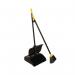 The Contico Dustpan and Brush Set features a sturdy lobby-sized dustpan and brush with high-definition bristles. The sleek design and durable materials make it a versatile cleaning tool for any space.