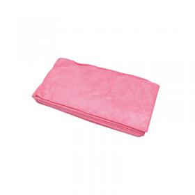 2Work Microfibre Cloth 400x400mm Red (Pack of 10) CNT01623 CNT01623