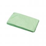 2Work Microfibre Cloth 400x400mm Green (Pack of 10) CNT01624 CNT01624