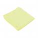 2Work Microfibre Cloth 400x400mm Yellow (Pack of 10) CNT01625 CNT01625