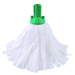 Exel Big White Mop Head Green (Pack of 10) 102199GN CNT02136