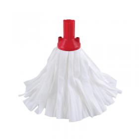 Exel Big White Mop Head Red (Pack of 10) 102199R CNT02137