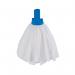 Exel Big White Mop Head Blue (Pack of 10) 102199B CNT03461