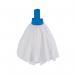 Exel Big White Mop Head Blue (Pack of 10) 102199B CNT03461