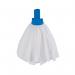 Exel Big White Mop Head Blue (Pack of 10) 102199B CNT03461