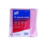 Robert Scott Hi-Absorb Microfibre Cloth Red (Pack of 5) 103986RED CNT08529
