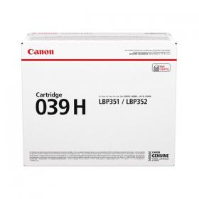 Canon 039H Toner Cartridge High Yield Black 0288C001 CO03149