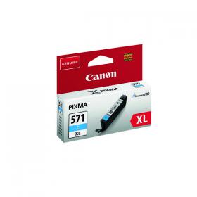 Canon CLI-571XL Inkjet Cartridge High Yield Cyan 0332C001 CO03285