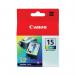 Canon BCI-15 Inkjet Cartridge Twin Pack Tri-Colour Cyan/Magenta/Yellow 8191A002 CO17498