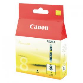 Canon CLI-8Y Inkjet Cartridge Yellow 0623B001 CO27282