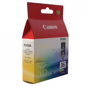Canon CLI-36 Colour Inkjet Cartridge Tri-Colour Cyan/Magenta/Yellow 1511B001 CO39176