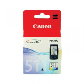 Canon CL-511 Ink Cartridge CMY Colour 2972B001 CO61703